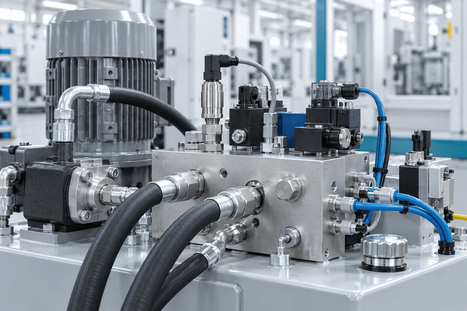 Ceramic pressure sensor used in hydraulic and pneumatic pressure control equipment