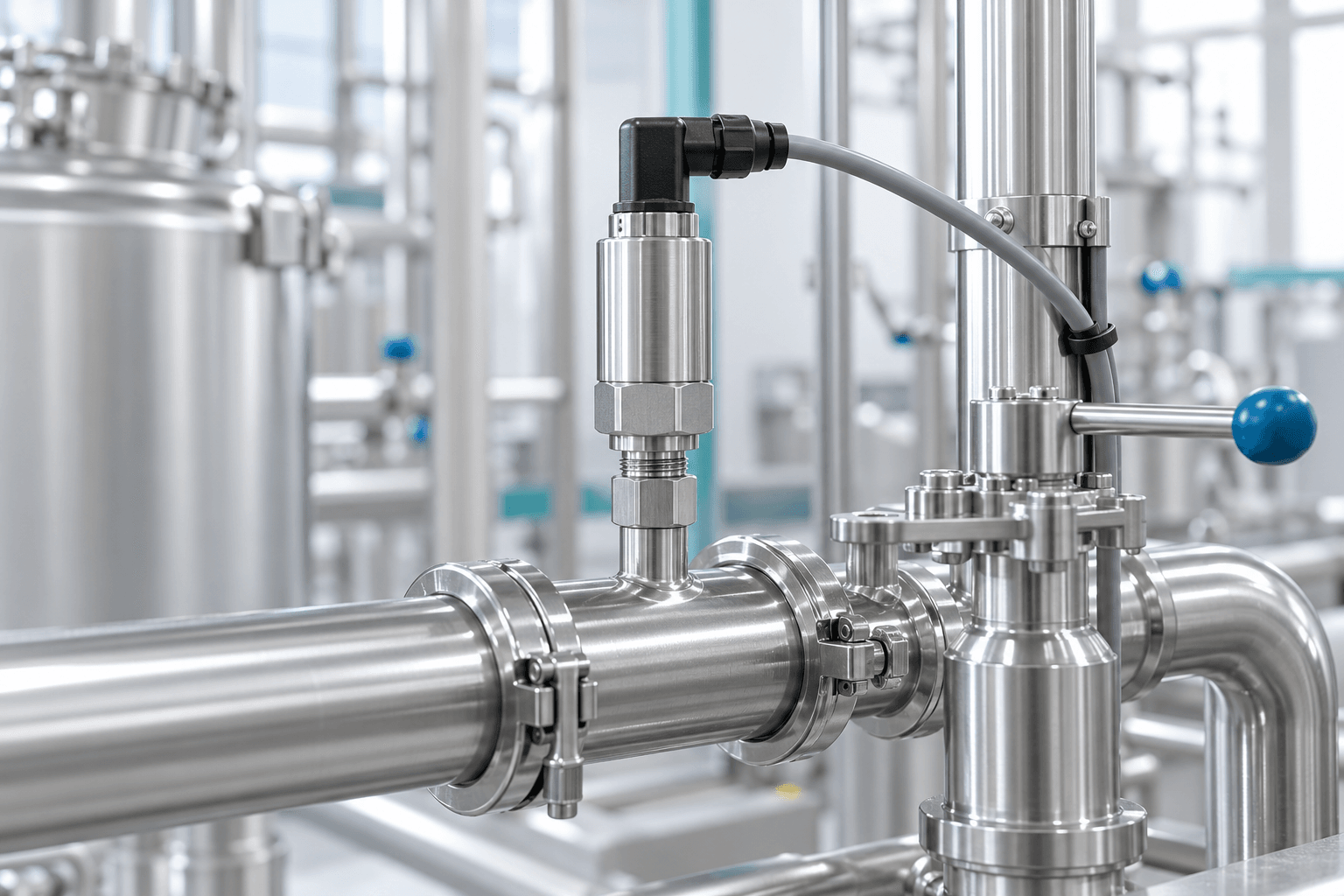 Ceramic pressure sensor application in an industrial pressure transmitter